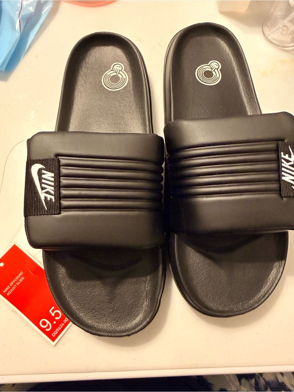 Nike Mens Black Padded Slide Sandals